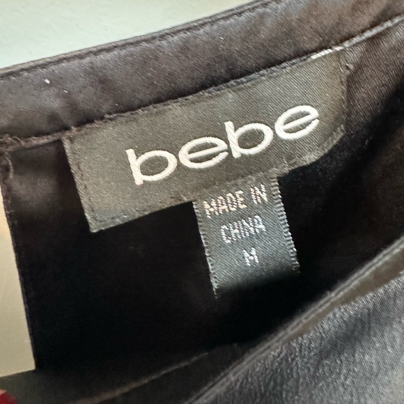 Bebe Y2K 100% Silk Open Back Fitted Bodycon Dress Women’s Size Medium M - Picture 10 of 13